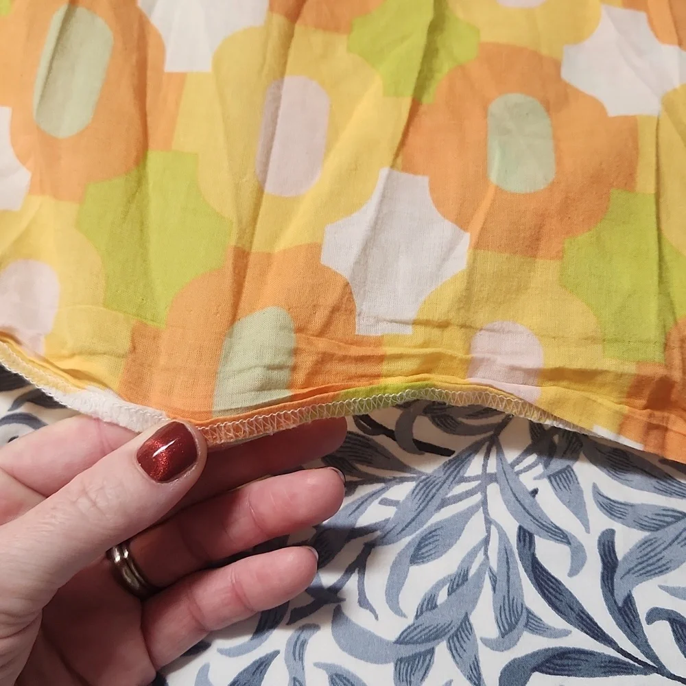 J. Crew Yellow and Orange Retro Top, Size Small - Picture 7 of 9